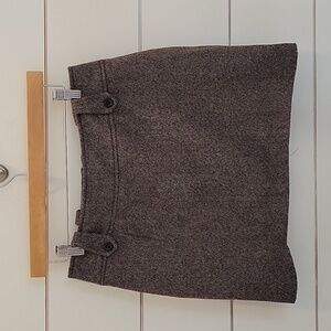 HENNES size 8 brown tweed mini skirt